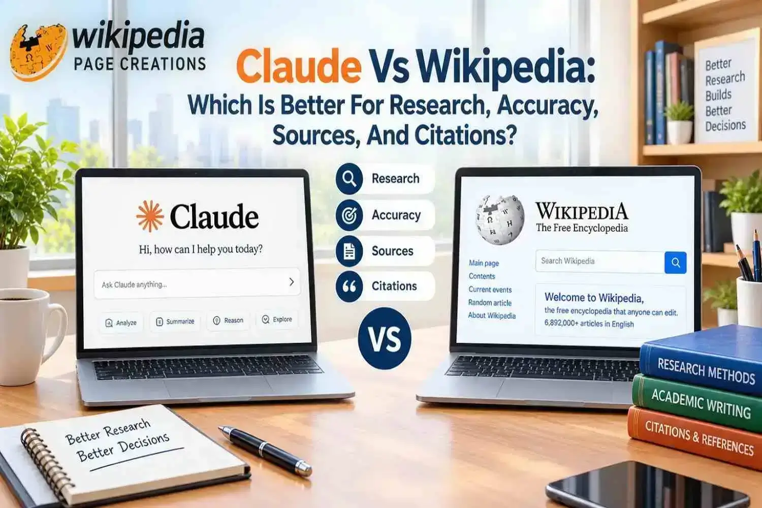 claude vs wikipedia
